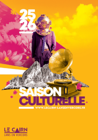 Couverture brochure saison culturelle 25 - 26