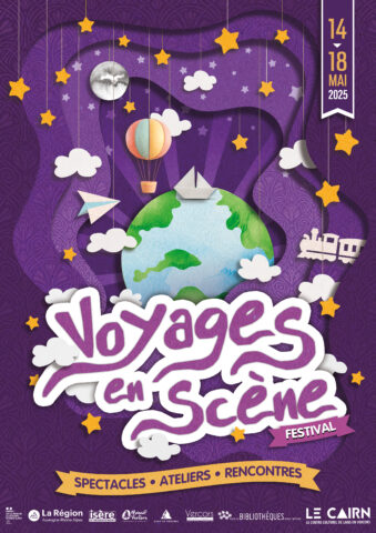 Affiche du festival voyages en scene édition 2025